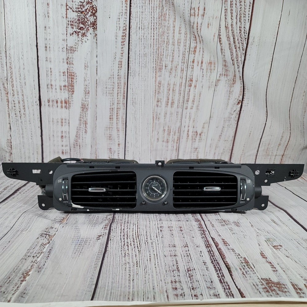 2004 Jaguar XJ8 XJR VDP X350 Front Dash Center Dual AC А/C Air Vent w/ Clock OEM